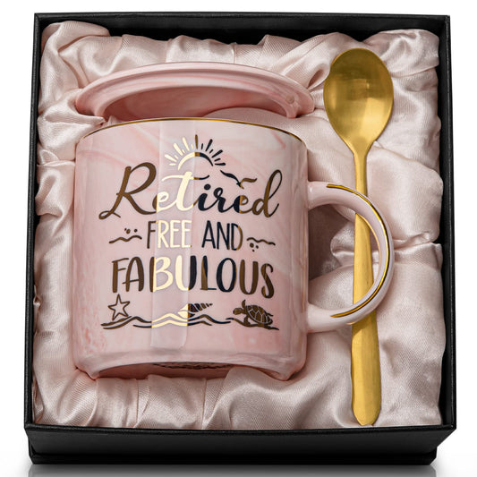 Best Friend Birthday Gifts for Women, Friendship Gifts for Women, Unique Birthday Valentines Day Gift Ideas for Her, Friends Female, Besties, BFF Ceramic Marble Coffee Mug Gift Box Printed Gold 14 oz